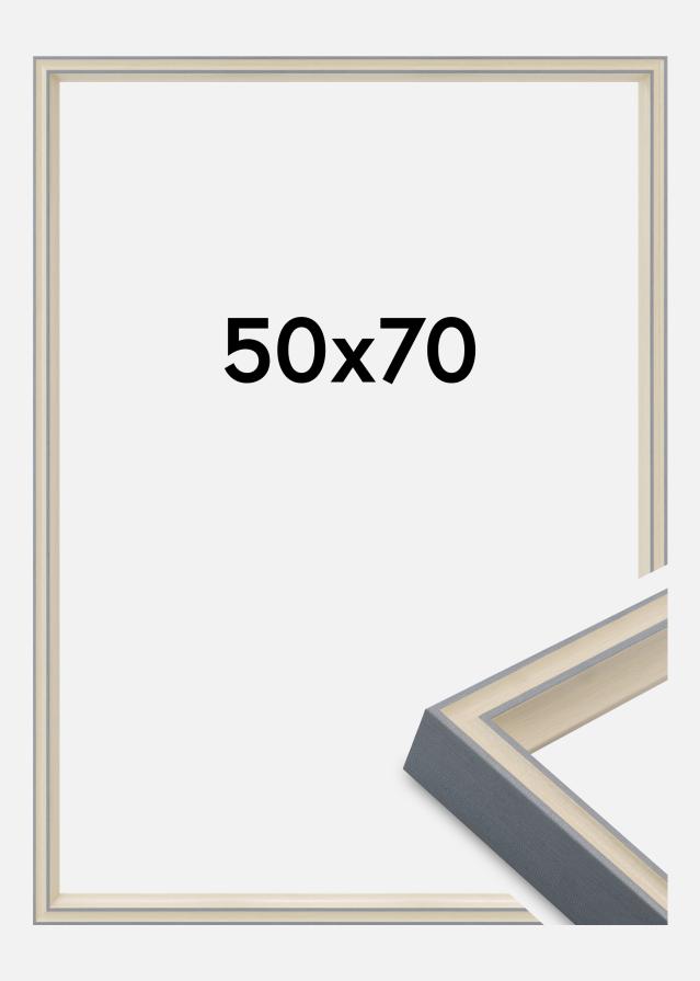 Jämtlands Ramfabrik Fotolijst Riga Acrylglas Stone White / Bluish Grey 50x70 cm