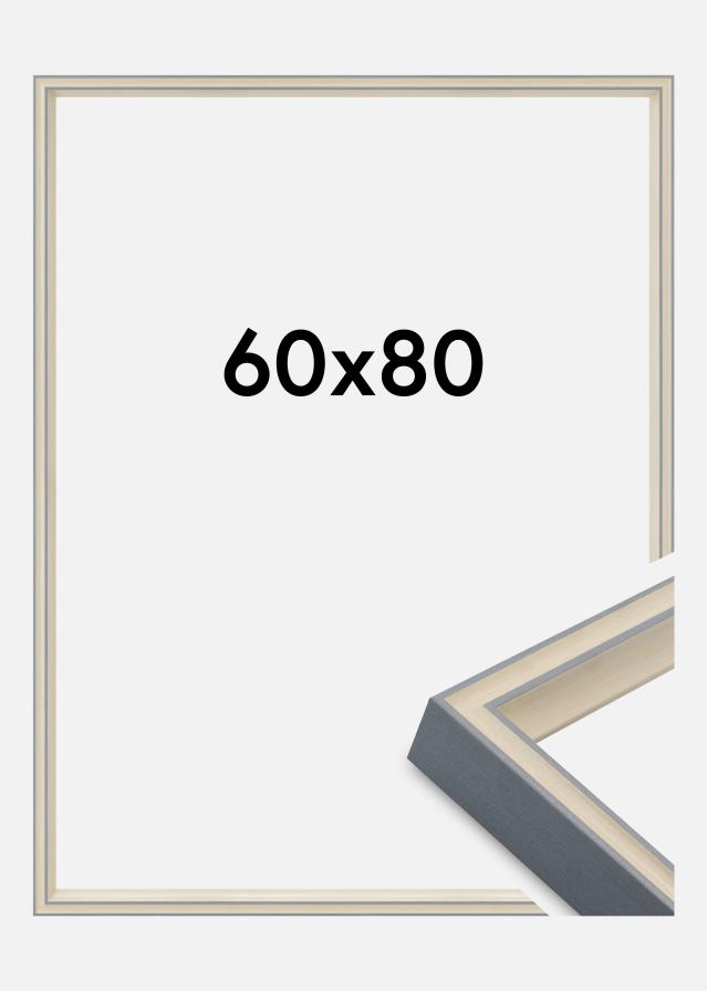 Jämtlands Ramfabrik Fotolijst Riga Acrylglas Stone White / Bluish Grey 60x80 cm
