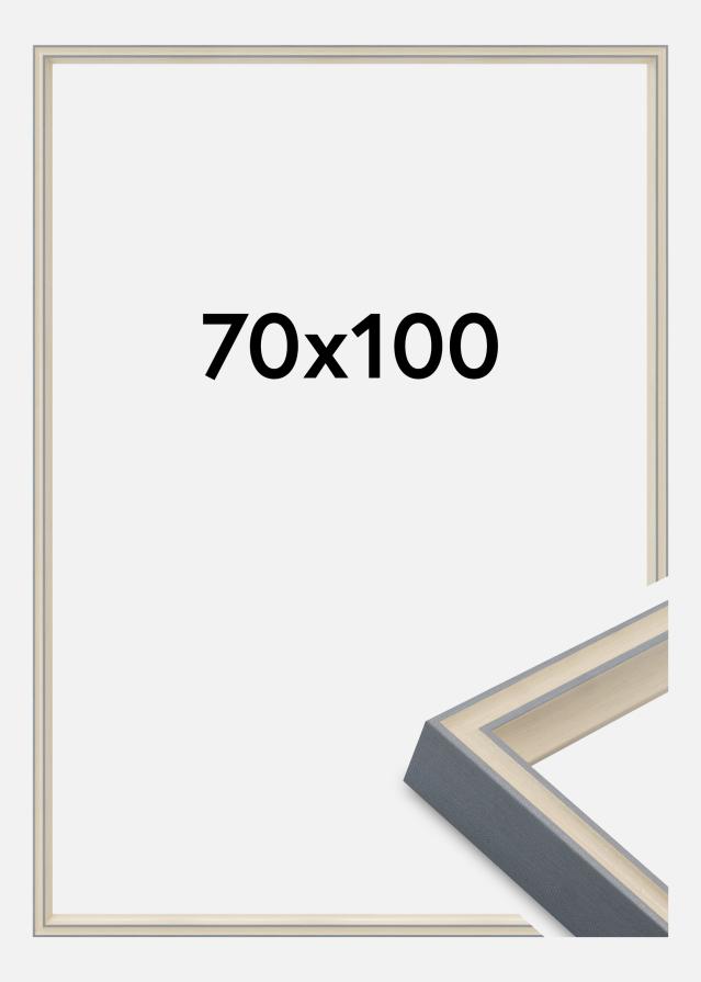 Jämtlands Ramfabrik Fotolijst Riga Acrylglas Stone White / Bluish Grey 70x100 cm