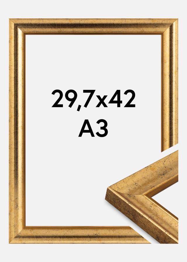 Jämtlands Ramfabrik Fotolijst Conca Acrylglas Gold 29.7x42 cm (A3)