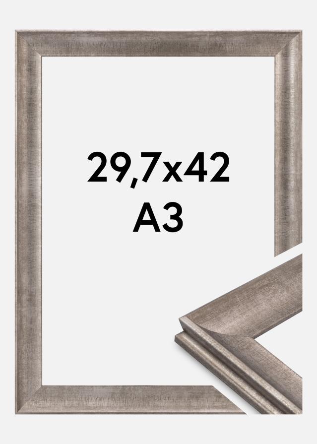 Jämtlands Ramfabrik Fotolijst Conca Acrylglas Silver 29.7x42 cm (A3)