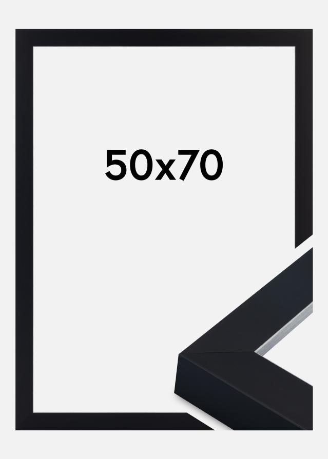 Jämtlands Ramfabrik Fotolijst Sussex Acrylglas Zwart/Zilver 50x70 cm