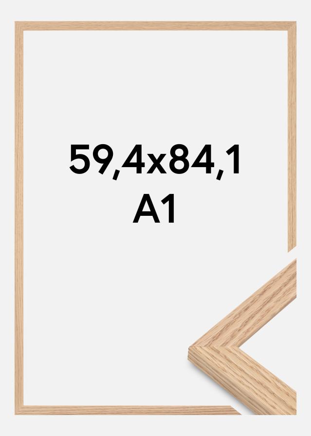 Galleri 1 - Extern Fotolijst Tidlös Acrylglas Massief Eik 59,4x84,1 cm (A1)