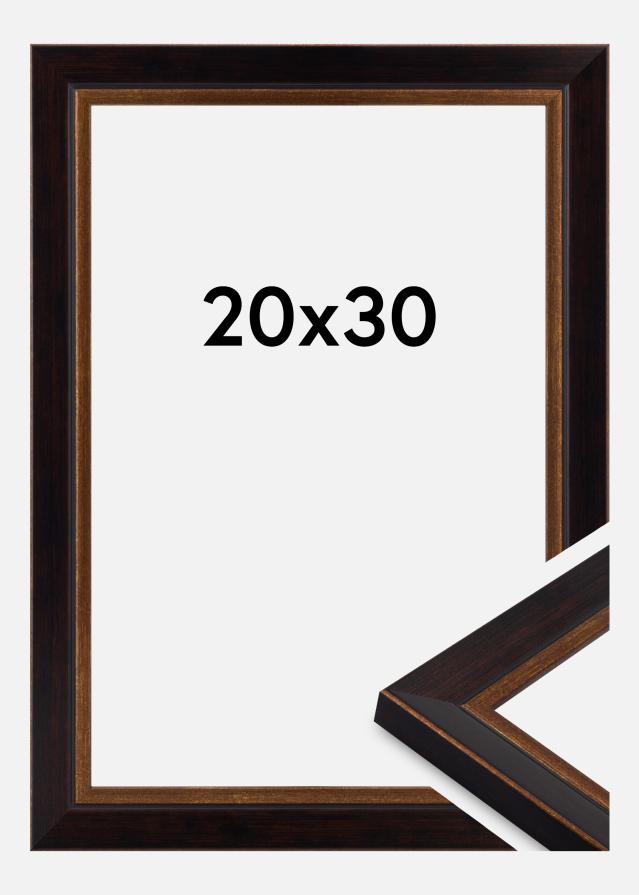Jämtlands Ramfabrik Fotolijst Apex Acrylglas Black / Mahogany 20x30 cm