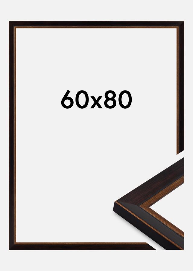 Jämtlands Ramfabrik Fotolijst Apex Acrylglas Black / Mahogany 60x80 cm