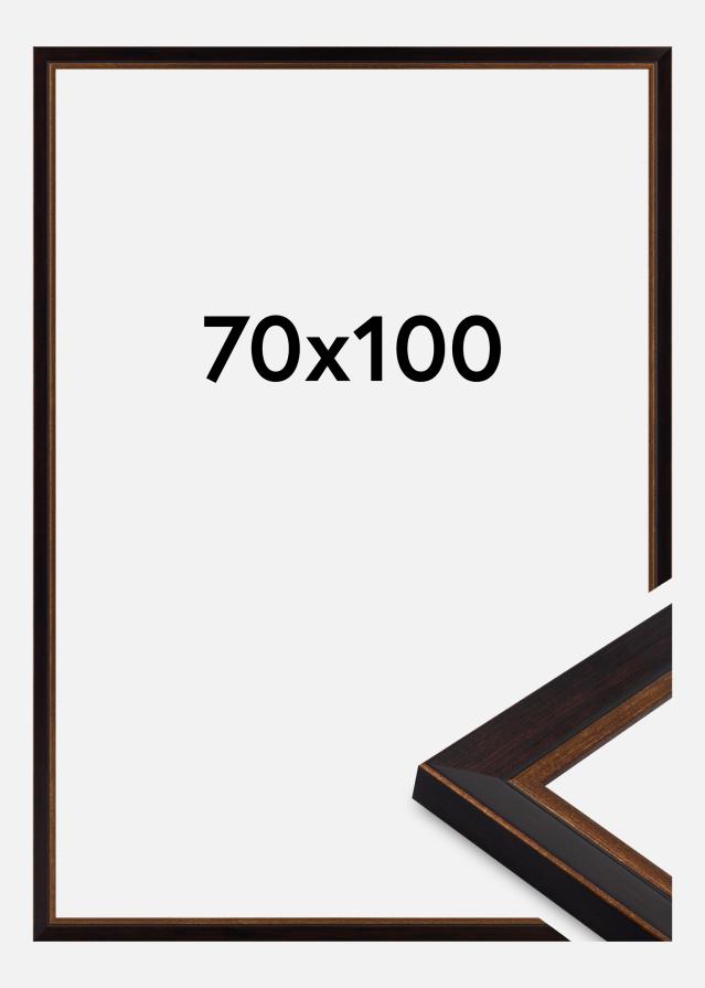 Jämtlands Ramfabrik Fotolijst Apex Acrylglas Black / Mahogany 70x100 cm