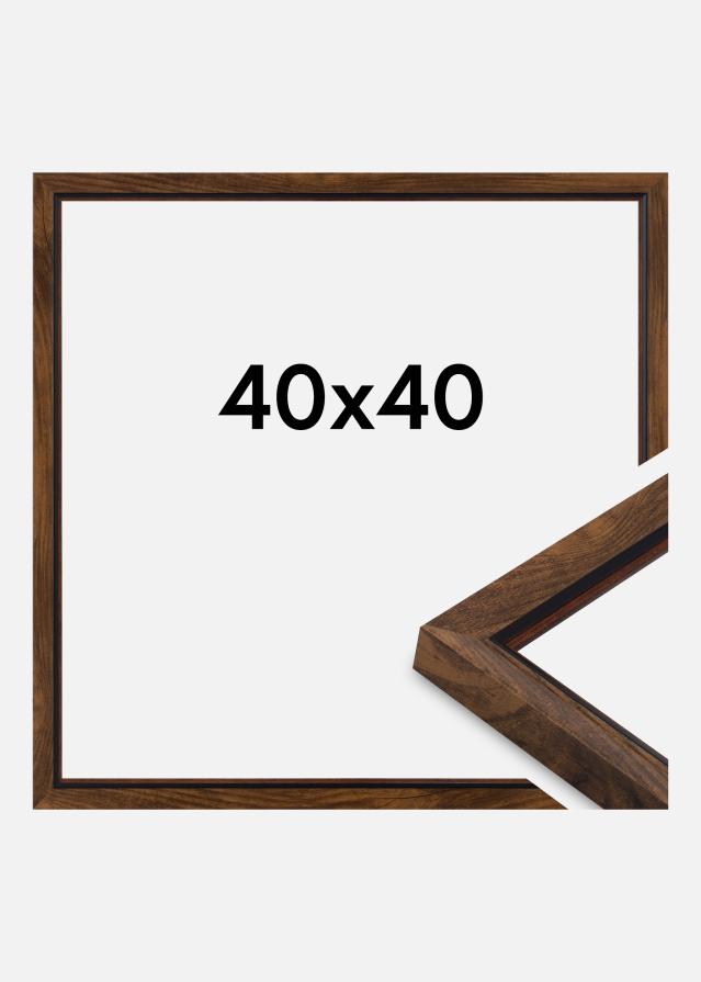 Jämtlands Ramfabrik Fotolijst Apex Acrylglas Walnut 40x40 cm