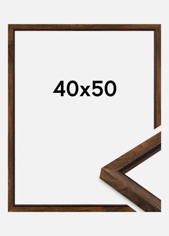 Jämtlands Ramfabrik Fotolijst Apex Acrylglas Walnut 40x50 cm