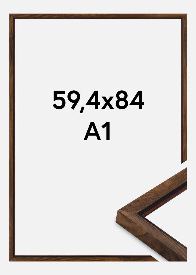 Jämtlands Ramfabrik Fotolijst Apex Acrylglas Walnut 59.4x84 cm (A1)