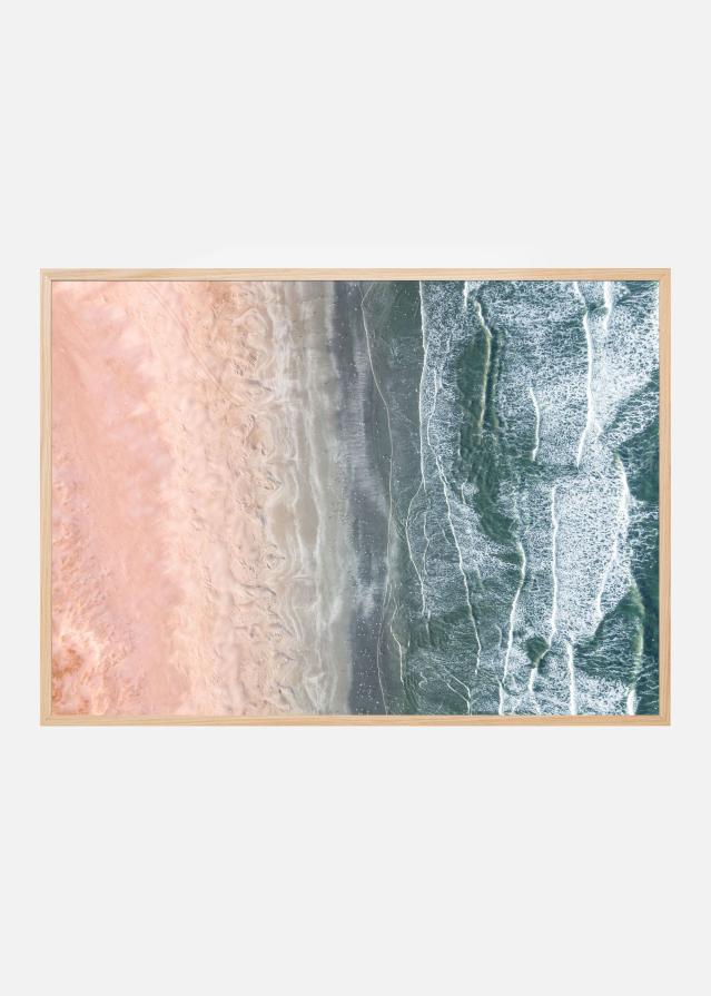 Bildverkstad Pink and blue coastal Poster