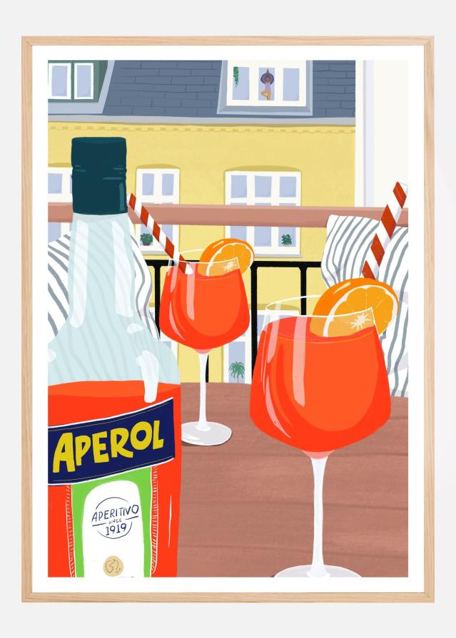 Bildverkstad Balcony qHyggeq Poster