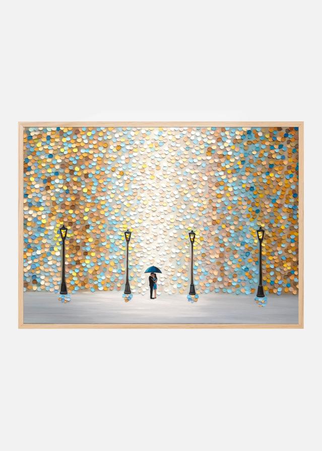 Bildverkstad Kiss Under the Golden Rain Poster