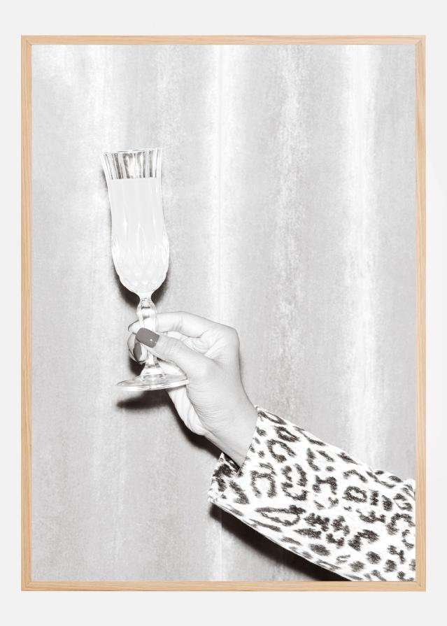 Bildverkstad Hands Glass Black and White Poster