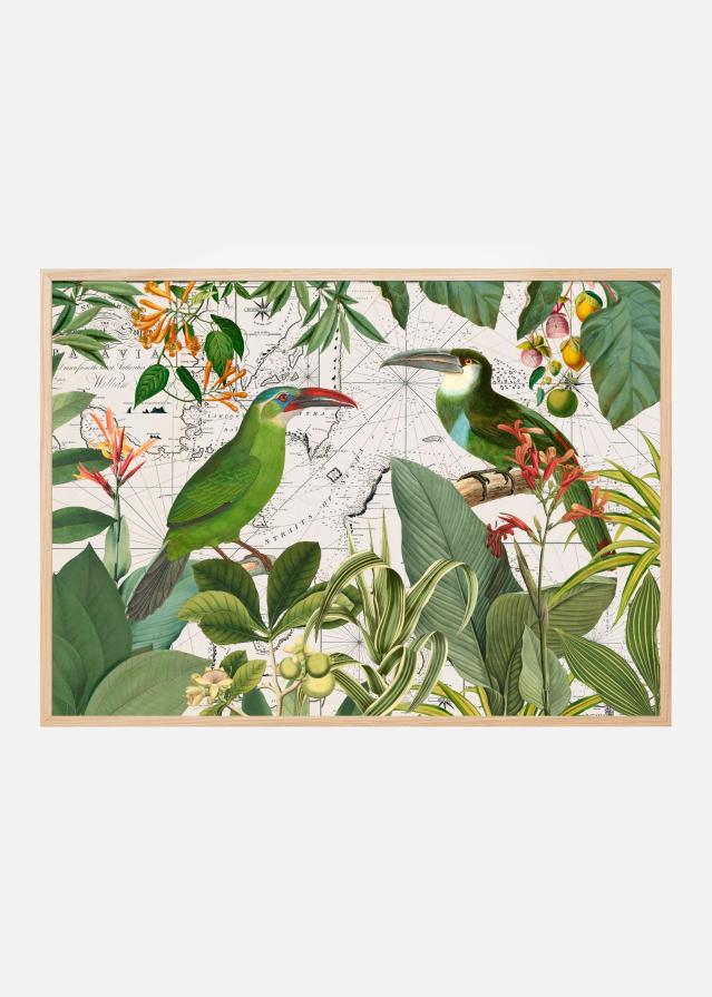 Bildverkstad Parrots Nostalgic Journey 3 Poster