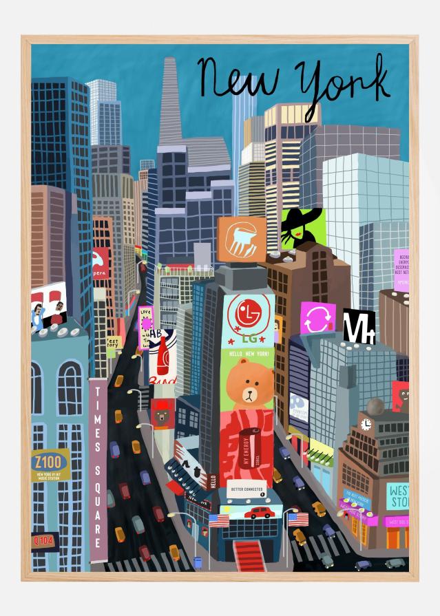 Bildverkstad Times Square Poster