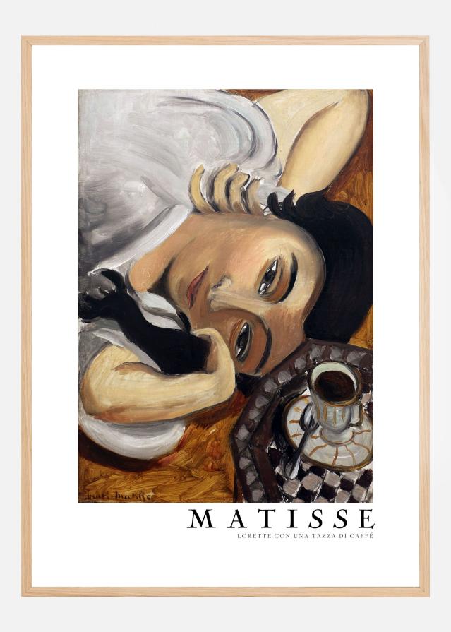 Bildverkstad Lorette Con Una Tazza Di Caffe 1916 Boarder - Henri Matisse Poster