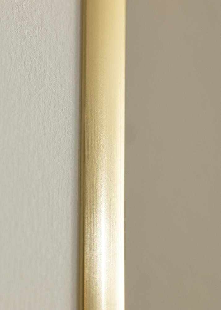 Ram med passepartou Fotolijst New Lifestyle Goud 60x90 cm - Passe-partout Wit 40x70 cm