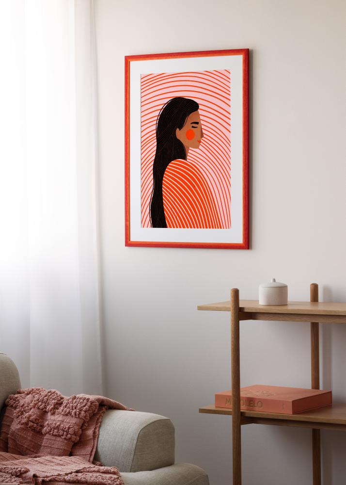 Jämtlands Ramfabrik Fotolijst Cornwall Acrylglas Rood 40x40 cm