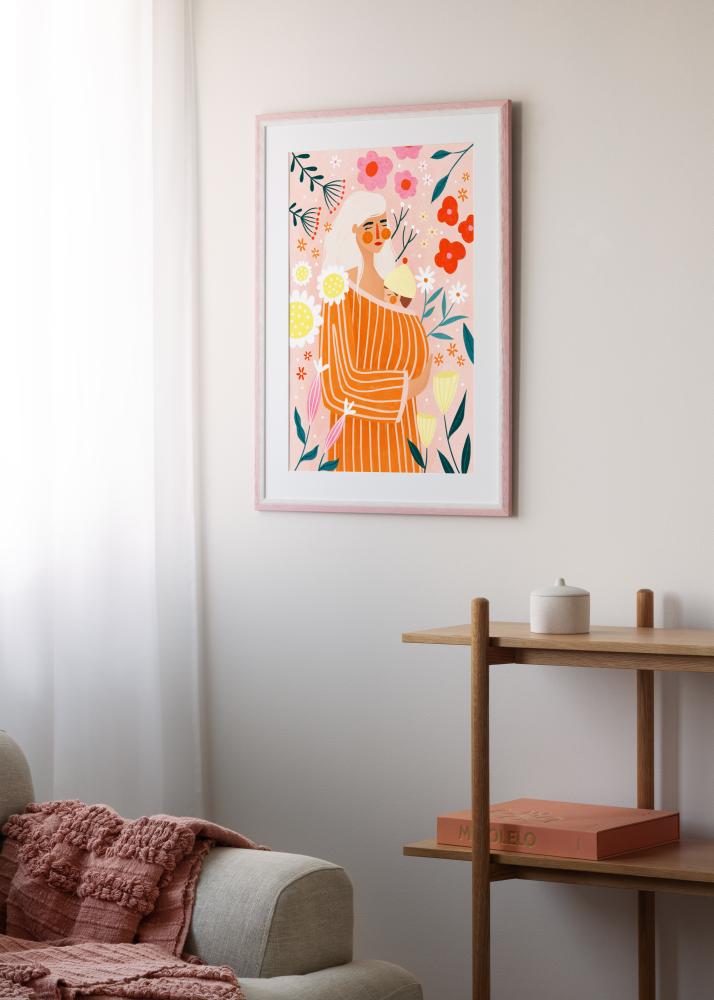 Jämtlands Ramfabrik Fotolijst Cornwall Acrylglas Roze 40x50 cm