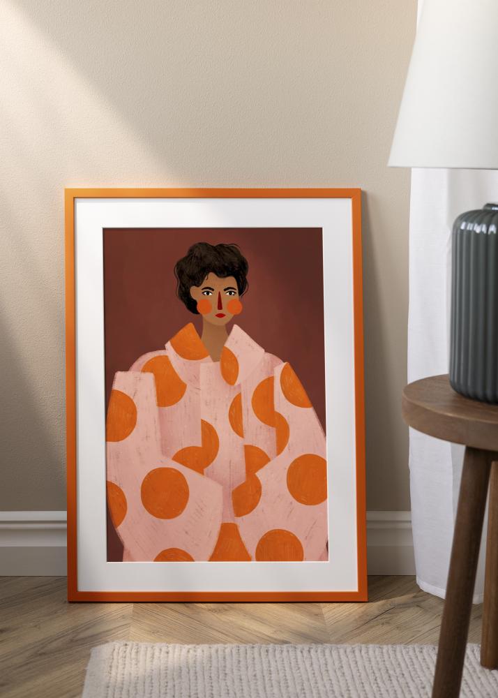 Jämtlands Ramfabrik Fotolijst Kent Acrylglas Oranje 50x50 cm