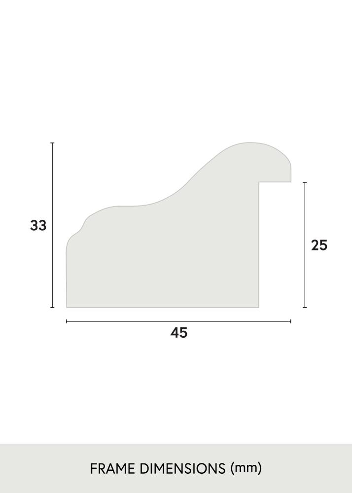 Jämtlands Ramfabrik Fotolijst Aberystwyth Acrylglas Goud 40x40 cm