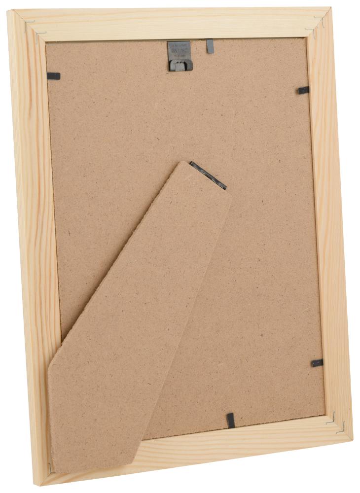 Ram med passepartou Fotolijst Trendline Natuur 20x25 cm - Passe-partout Wit 15x20 cm