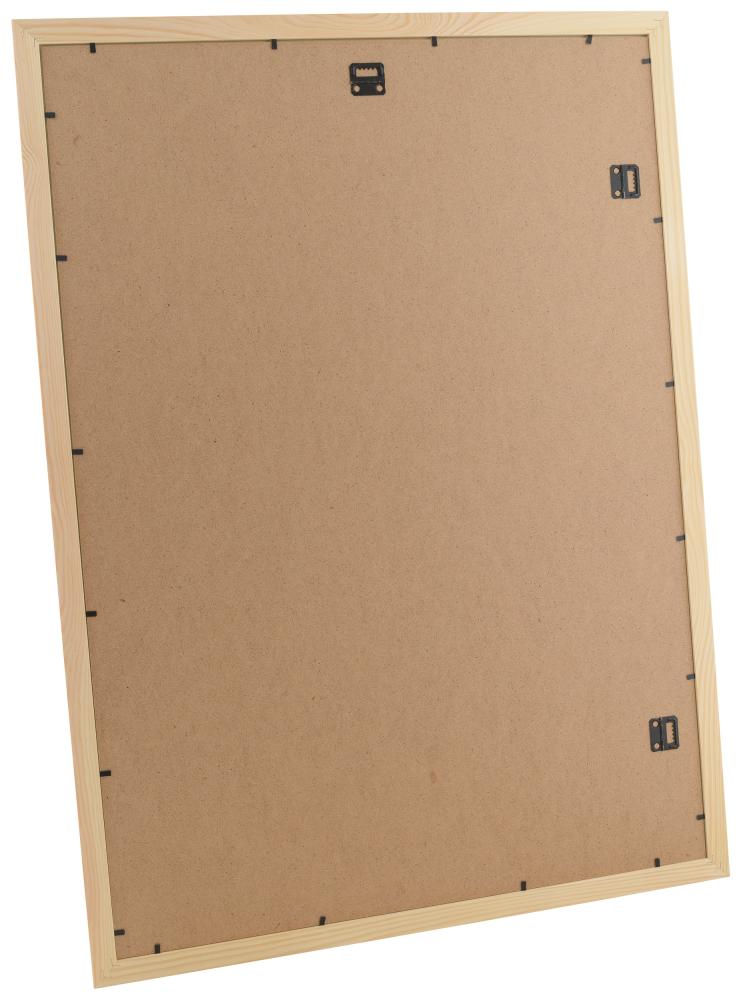 Ram med passepartou Fotolijst Trendline Natuur 50x70 cm - Passe-partout Wit 33x56 cm