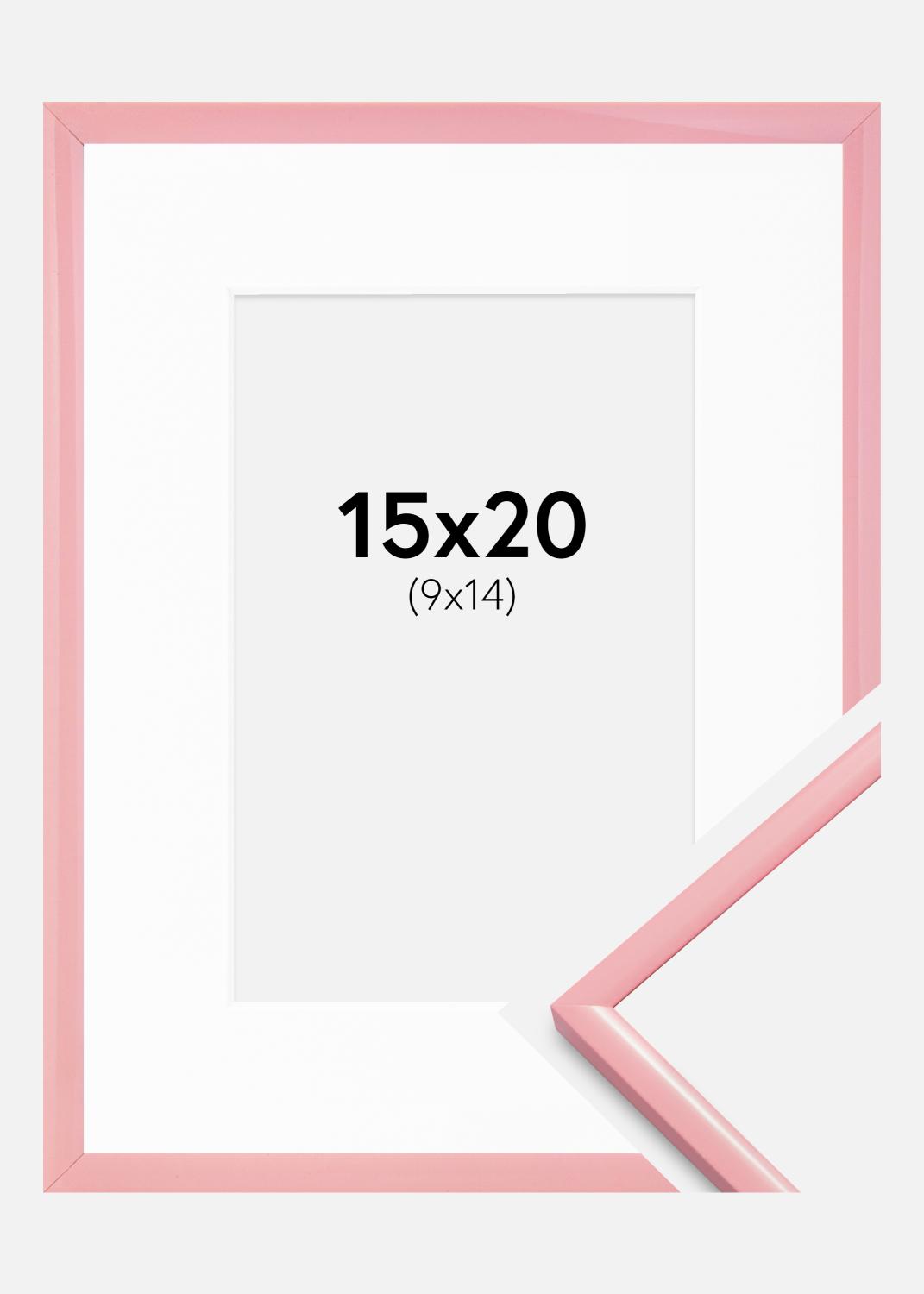Product Image for Fotolijst New Lifestyle Roze 15x20 cm - Passe-partout Wit 10x15 cm