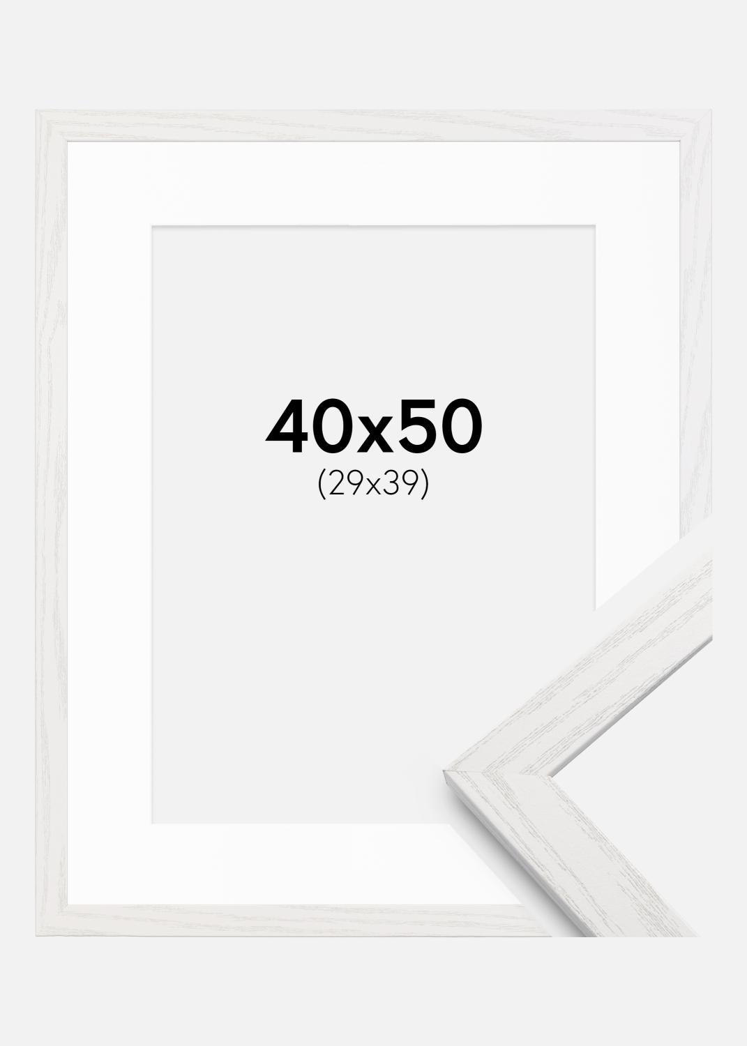 Product Image for Fotolijst Stilren Wit eik 40x50 cm - Passe-partout Wit 30x40 cm