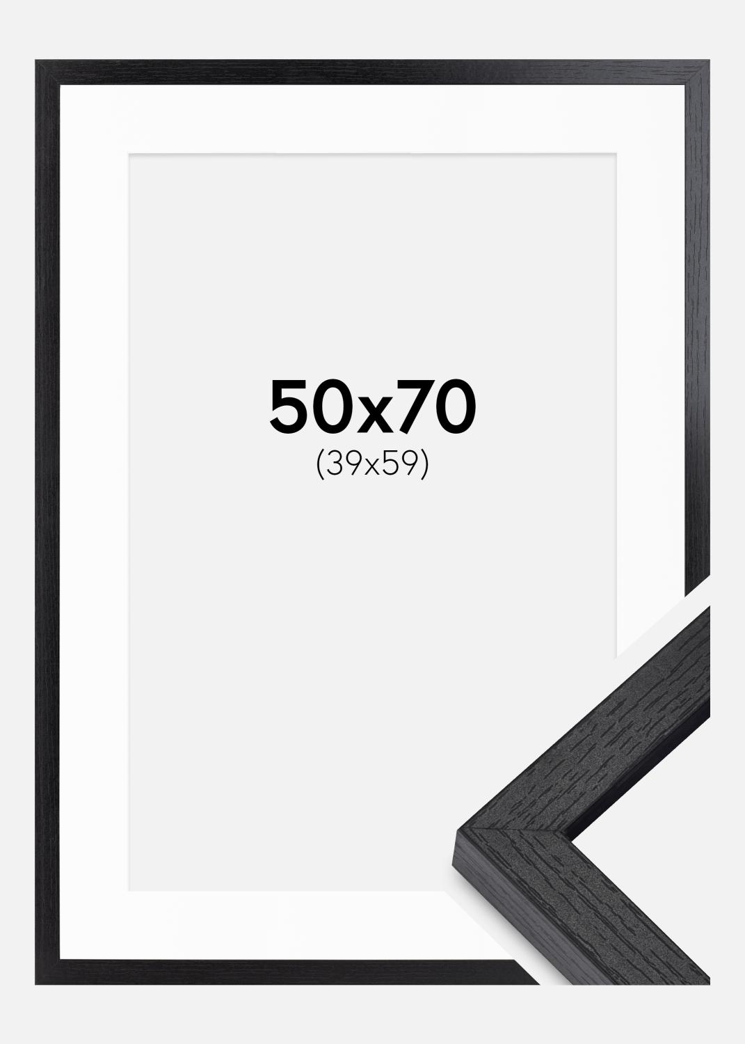 Product Image for BGA Doos Fotolijst Svart 50x70 cm - Passe-partout Wit 40x60 cm