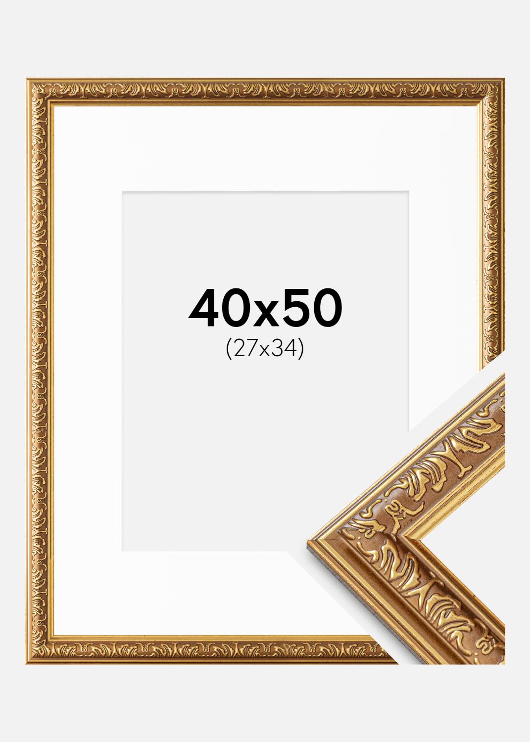 Product Image for Fotolijst Swirl Goud 40x50 cm - Passe-partout Wit 28x35 cm