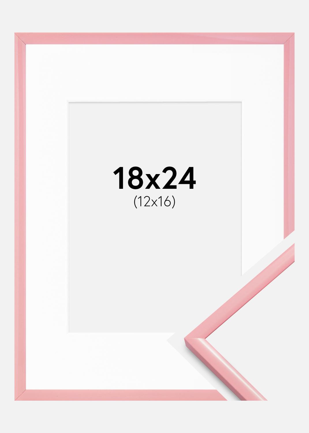 Product Image for Fotolijst New Lifestyle Roze 18x24 cm - Passe-partout Wit 13x17 cm