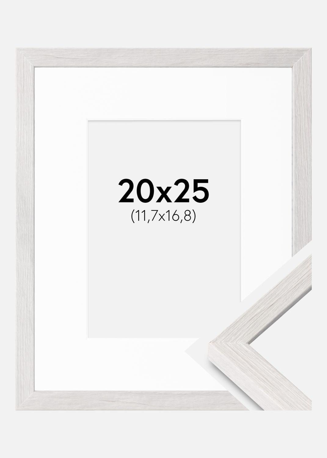 Product Image for Fotolijst Ares Wit Eik 20x25 cm - Passe-partout Wit 5x7 inches