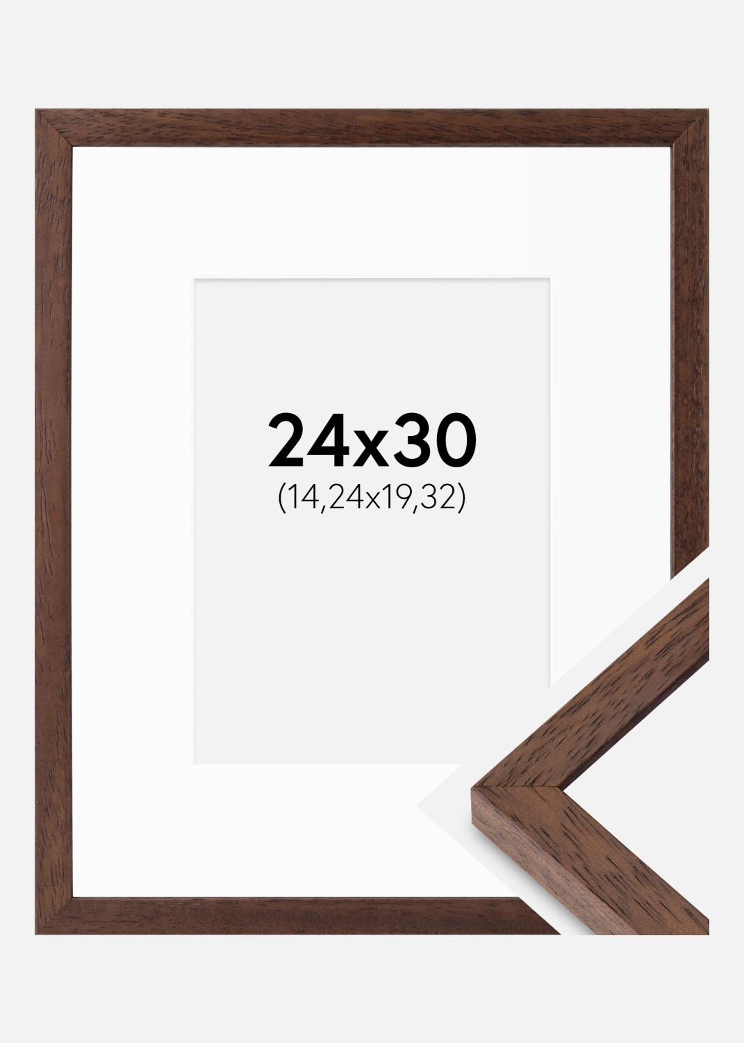 Product Image for Fotolijst Ares Teak 24x30 cm - Passe-partout Wit 6x8 inches