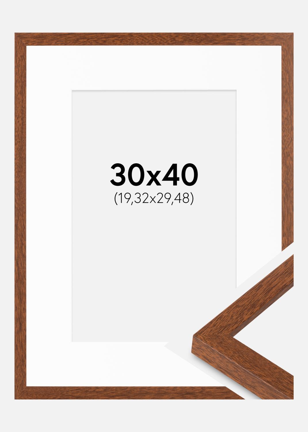 Product Image for Fotolijst Modern warm bruin 30x40 cm - Passe-partout Wit 8x12 inches