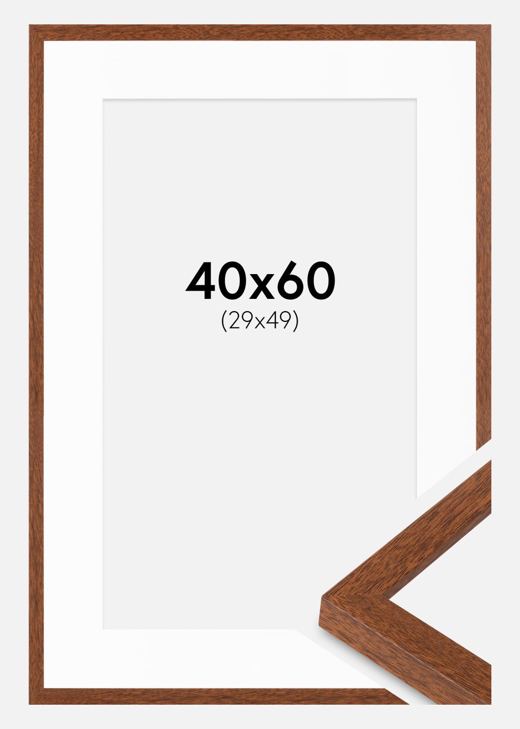 Product Image for Fotolijst Modern warm bruin 40x60 cm - Passe-partout Wit 30x50 cm