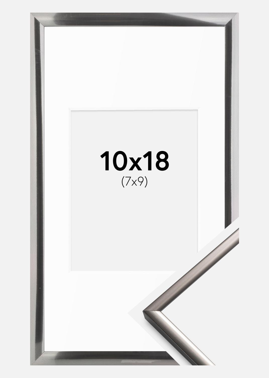 Product Image for Fotolijst New Lifestyle Staal 10x18 cm - Passe-partout Wit 8x10 cm