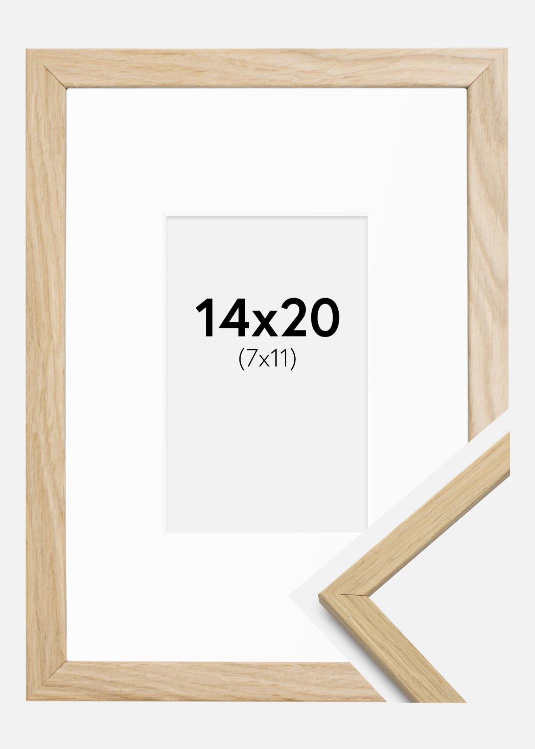 Product Image for Fotolijst Edsbyn Eik 14x20 cm - Passe-partout Wit 8x12 cm