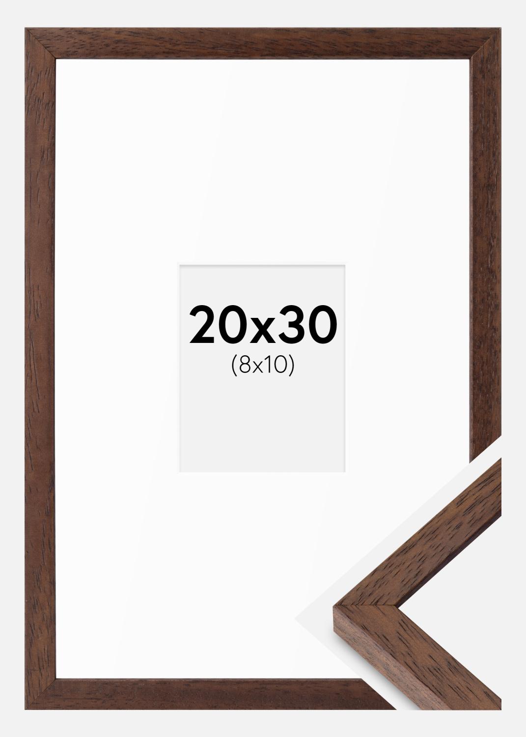 Product Image for Fotolijst Ares Teak 20x30 cm - Passe-partout Wit 9x11 cm