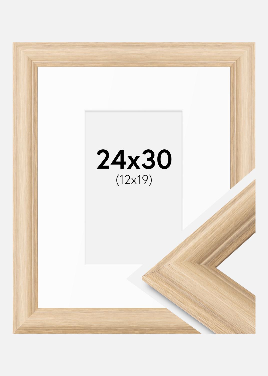 Product Image for Fotolijst Västkusten Eik 24x30 cm - Passe-partout Wit 13x20 cm