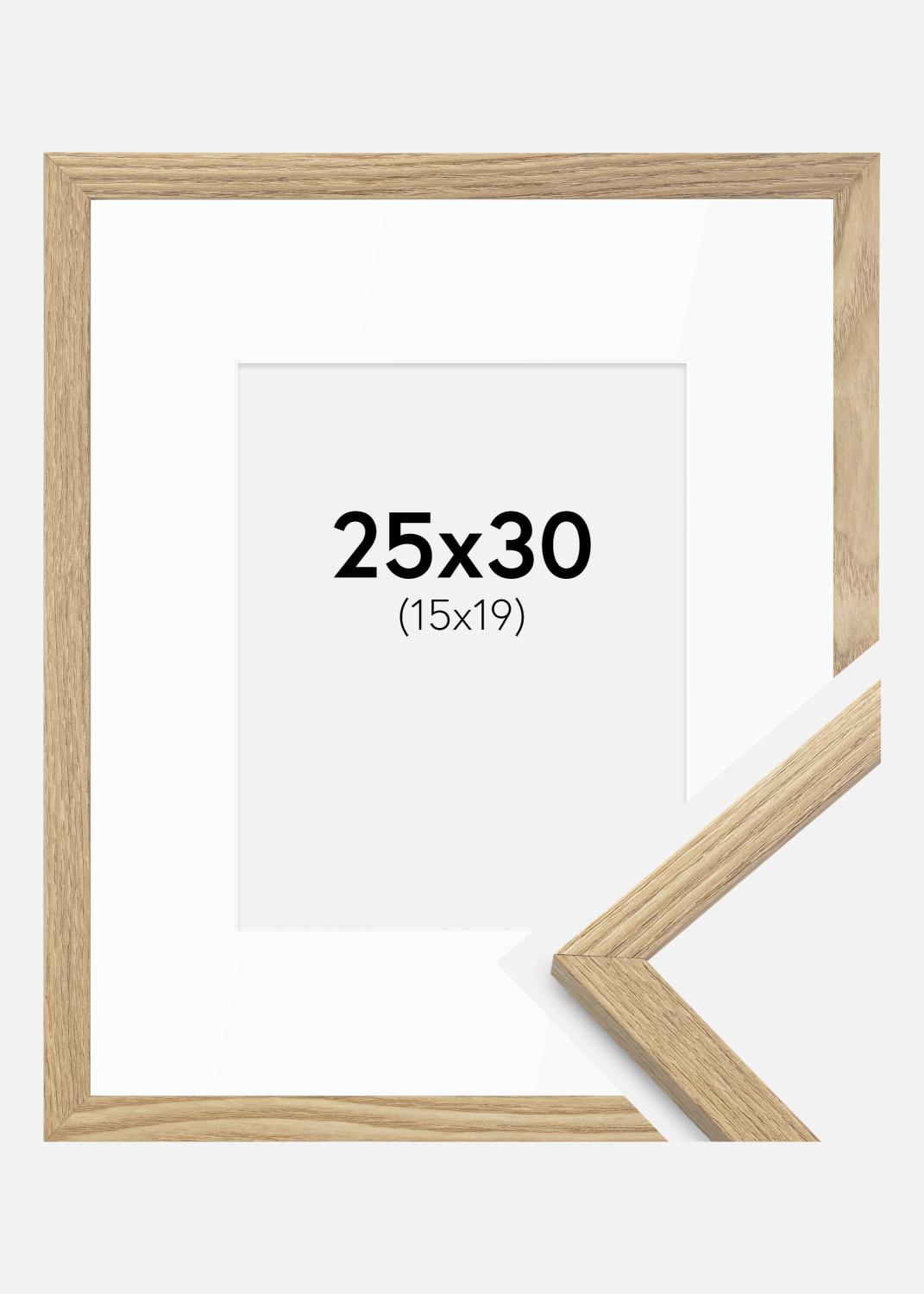 Product Image for Fotolijst Trendy Eik 25x30 cm - Passe-partout Wit 16x20 cm