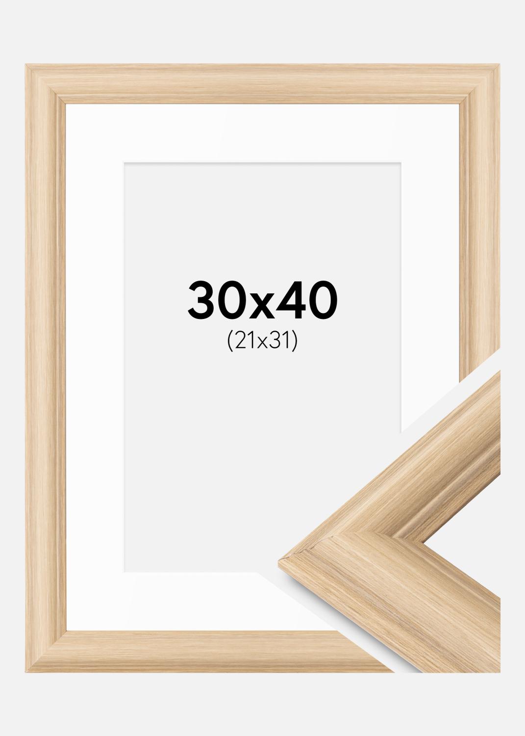 Product Image for Fotolijst Västkusten Eik 30x40 cm - Passe-partout Wit 22x32 cm