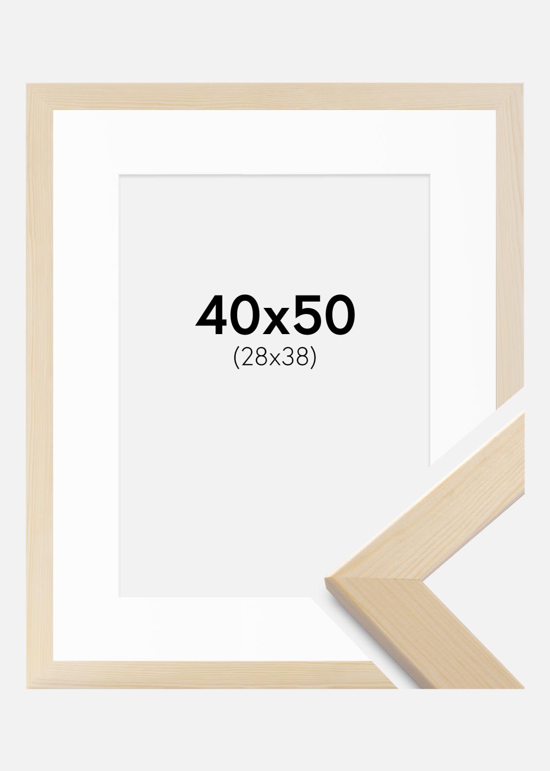 Product Image for Fotolijst Trendline Natuur 40x50 cm - Passe-partout Wit 29x39 cm