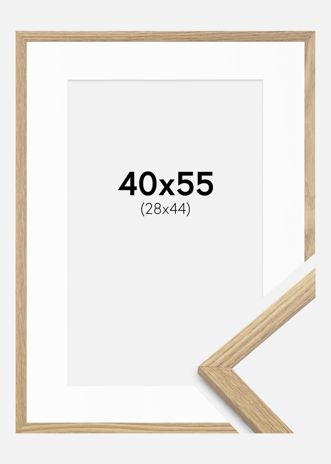 Product Image for Fotolijst Trendy Eik 40x55 cm - Passe-partout Wit 29x45 cm