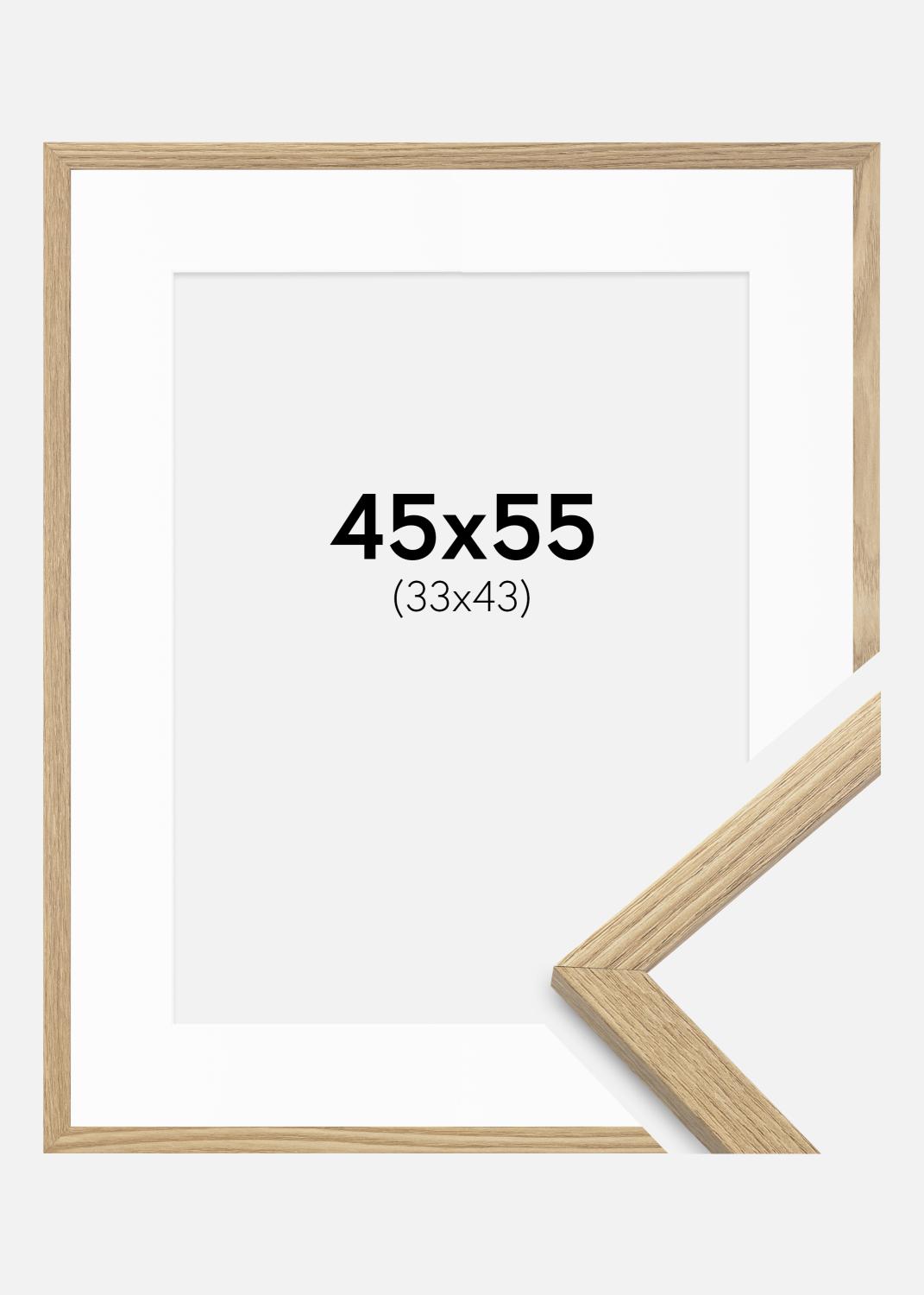 Product Image for Fotolijst Trendy Eik 45x55 cm - Passe-partout Wit 34x44 cm
