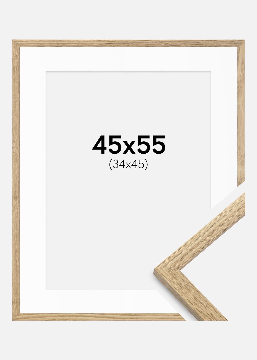 Product Image for Fotolijst Trendy Eik 45x55 cm - Passe-partout Wit 35x46 cm