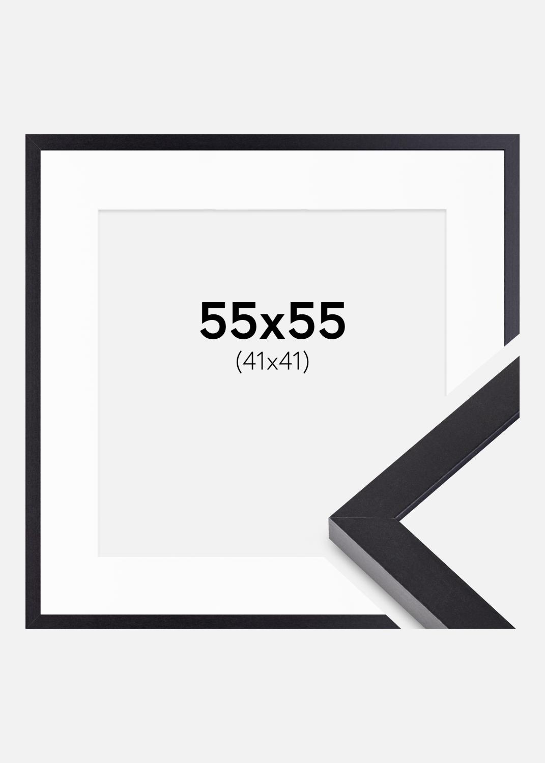 Product Image for Fotolijst Selection Zwart 55x55 cm - Passe-partout Wit 42x42 cm