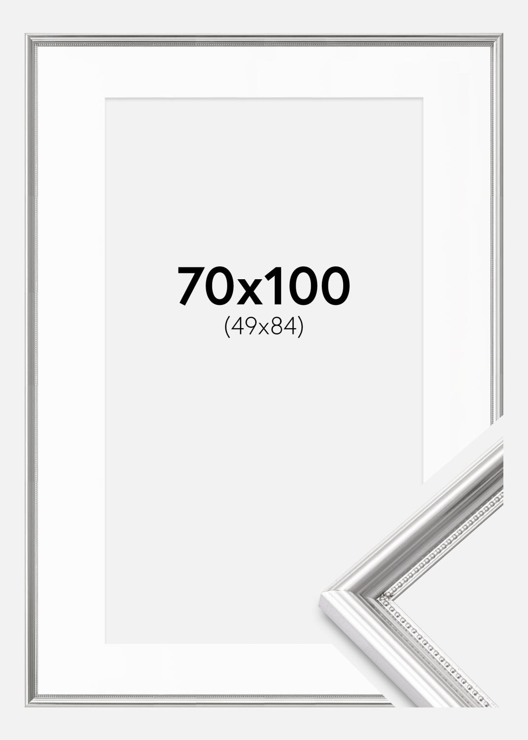 Product Image for Fotolijst Gala Zilver 70x100 cm - Passe-partout Wit 50x85 cm