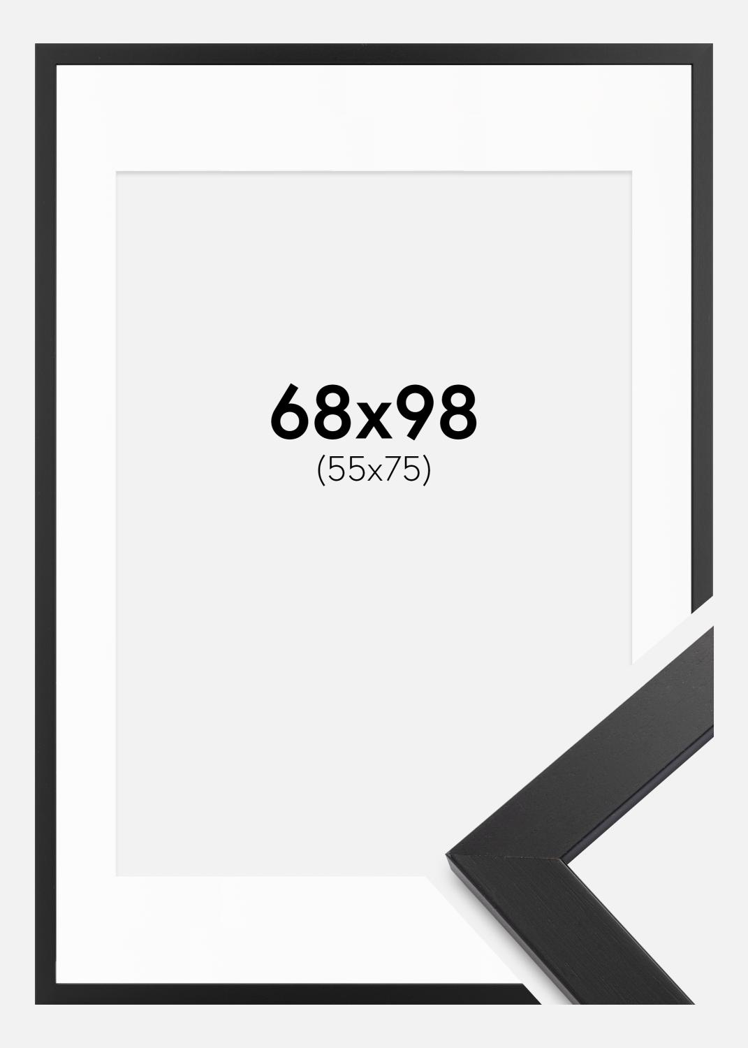 Product Image for Fotolijst zwart hout 68x98 cm - Passe-partout Wit 56x76 cm