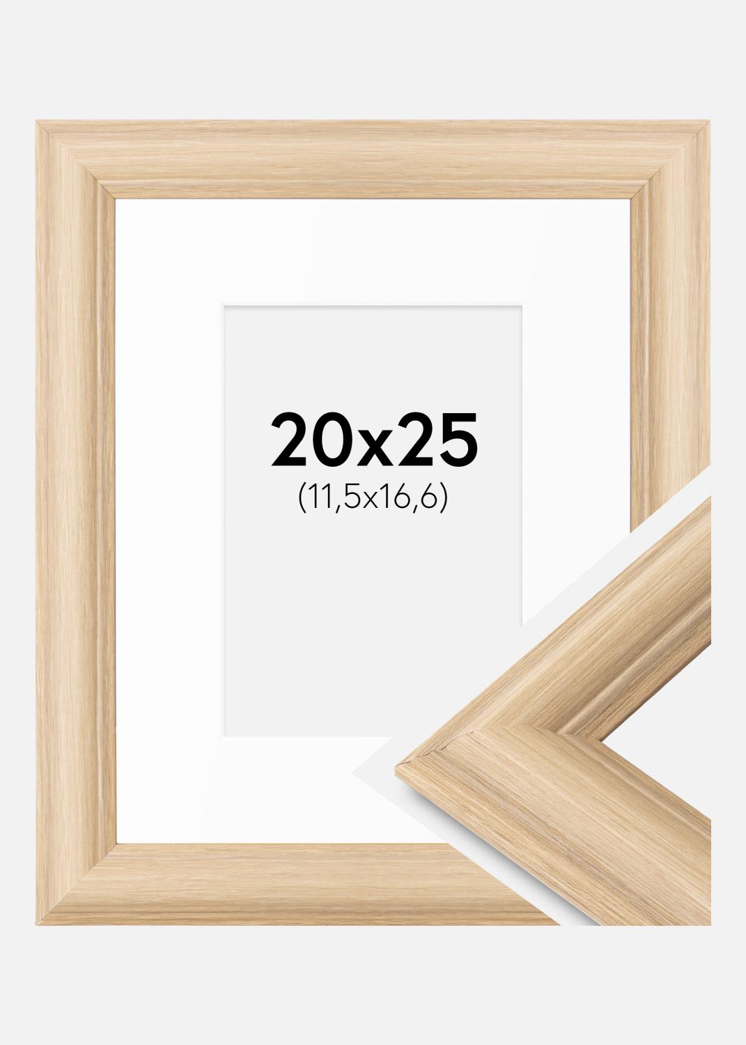 Product Image for Fotolijst Västkusten Eik 20x25 cm - Passe-partout Wit B6 125x176 mm